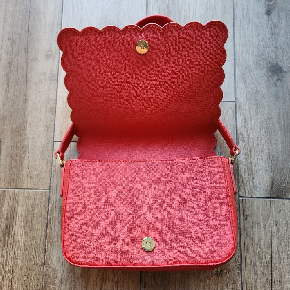 Tory Burch Kelsey Shoulder Bag Poppy Red - Picture 4 of 8